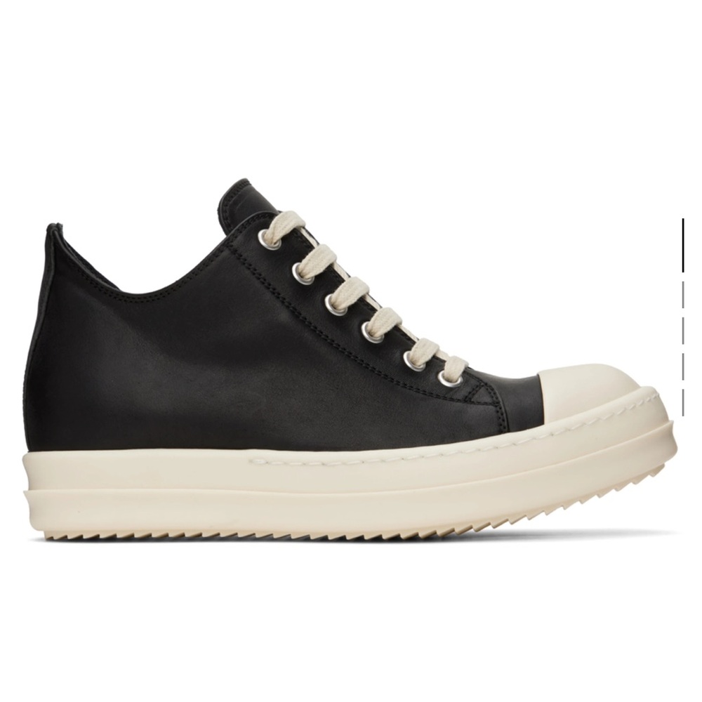 SOLD Rick Owens Leather Low Top Sneaker